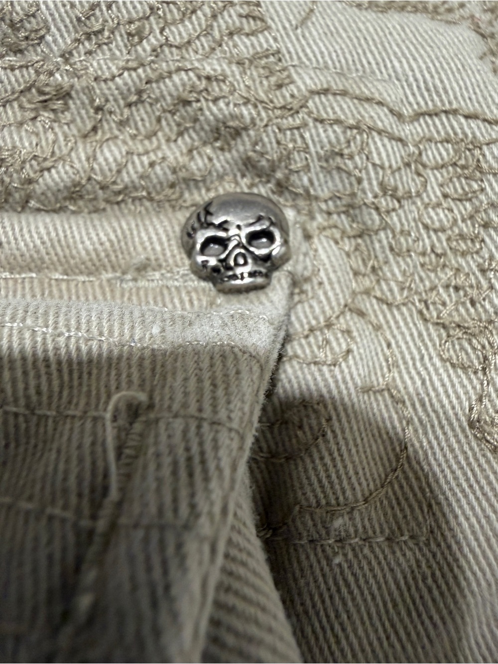Vintage Marc Ecko Unltd A Cut Above Cargo Pants 33" Y2K Dragon Embroidery - Picture 10 of 13